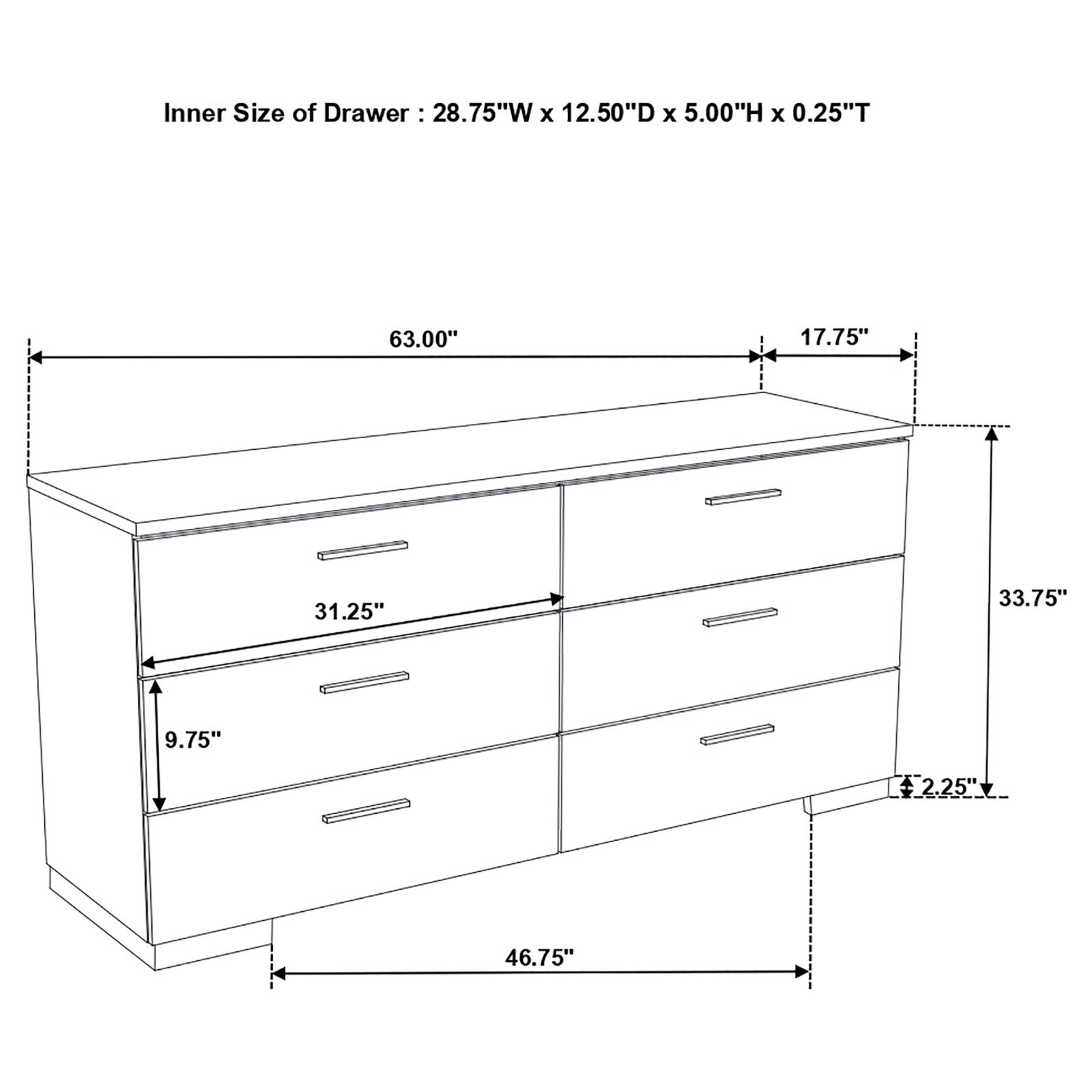 Felicity Platform Bedroom Set White - Image 15