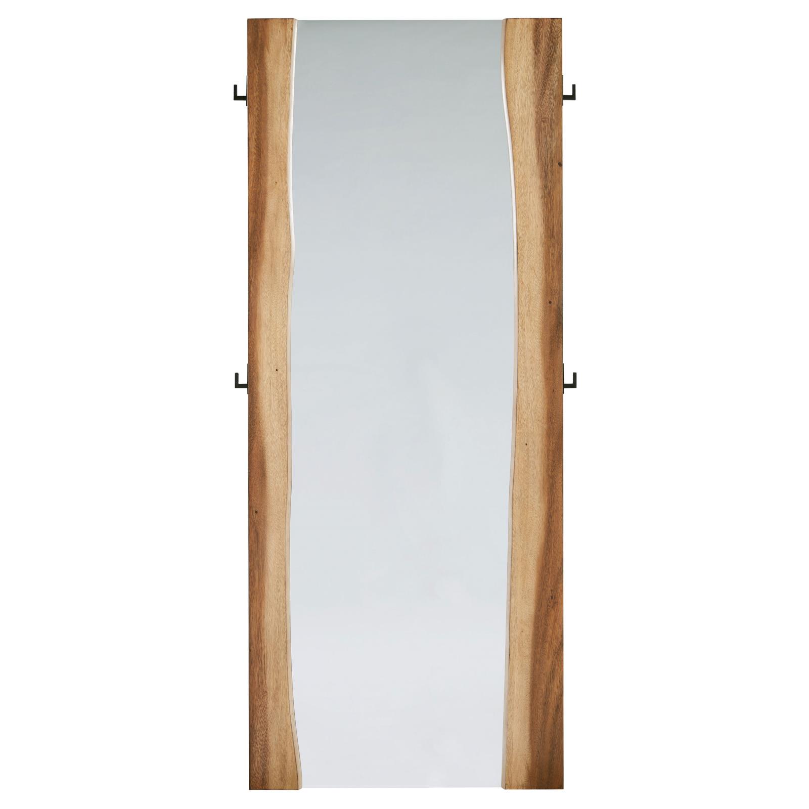 Winslow 31 x 76 Inch Standing Floor Mirror Smokey Walnut - Image 3