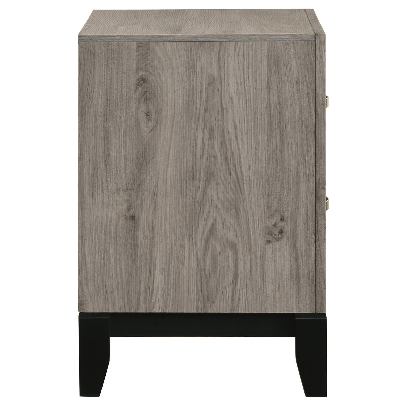 Valen 2-drawer Nightstand Bedside Table Light Taupe - Image 9