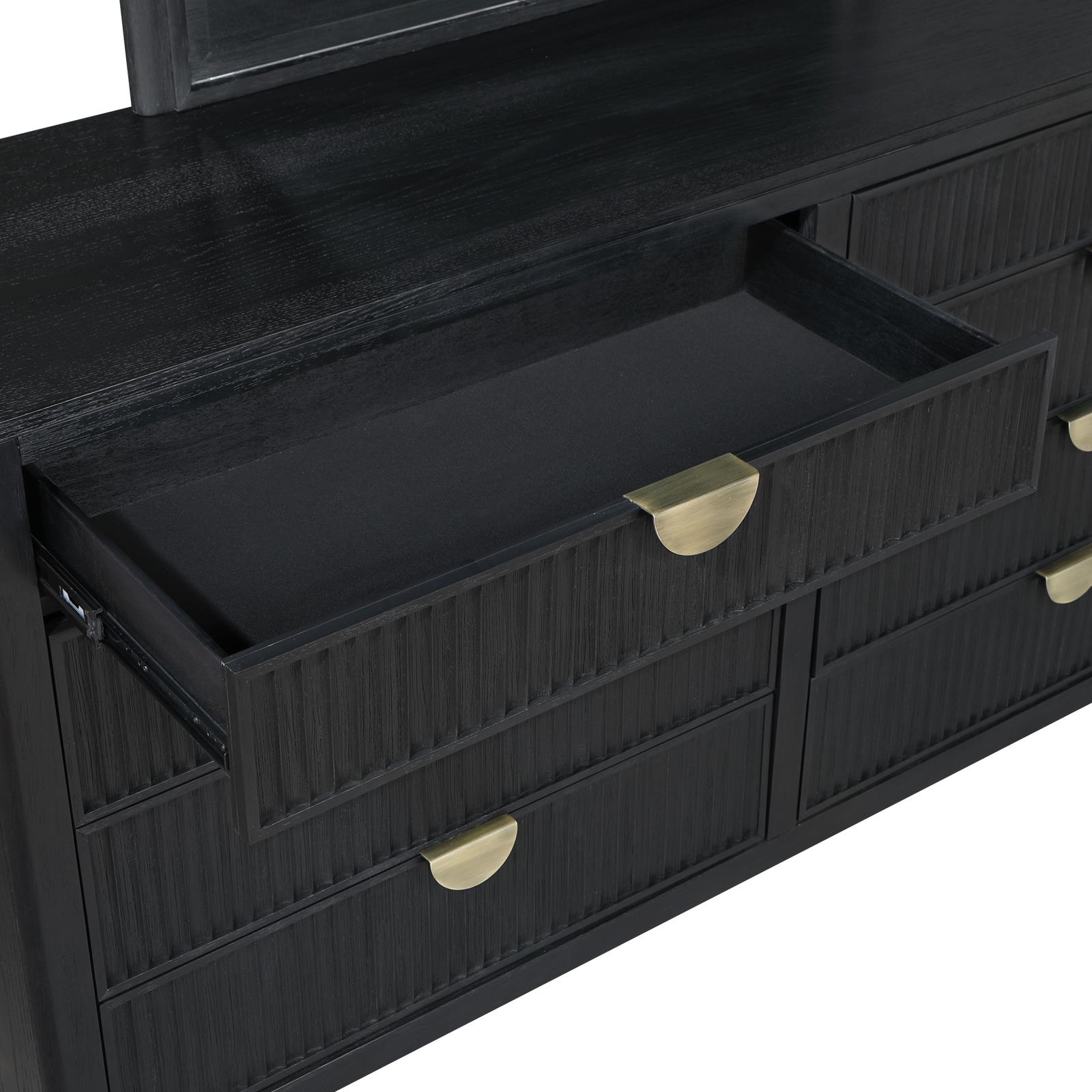 Brookmead Upholstered Bedroom Set Black - Image 13