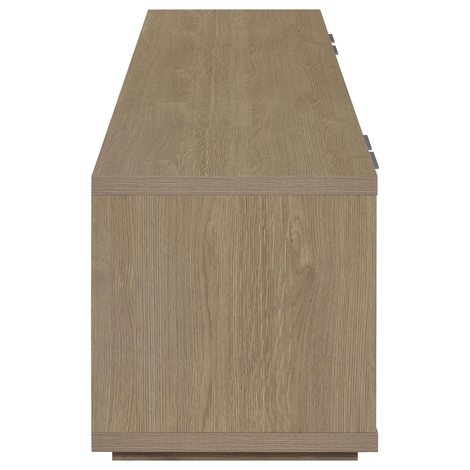 Ingram 4-Door TV Stand for TVs up to 85 Inches Latte - Image 5