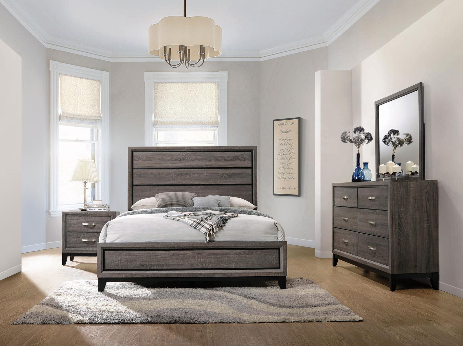 Watson Four-piece Bedroom Set Grey Oak