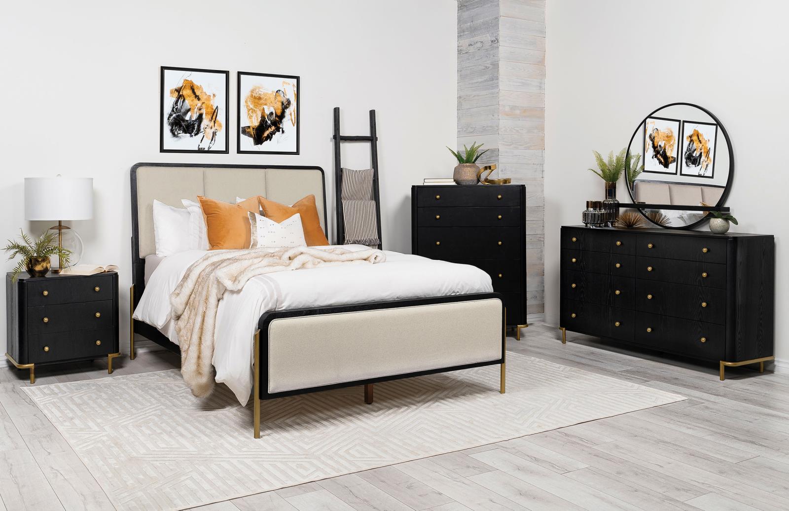Arini Bedroom Set Cream and Black - Image 17
