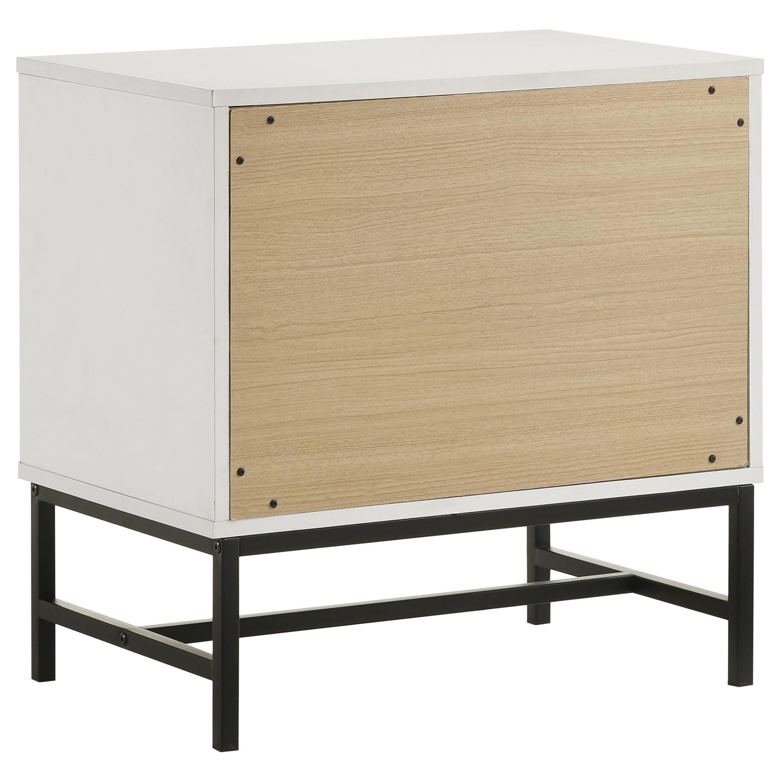 Sonora 2-drawer Nightstand Bedside Table White - Image 6