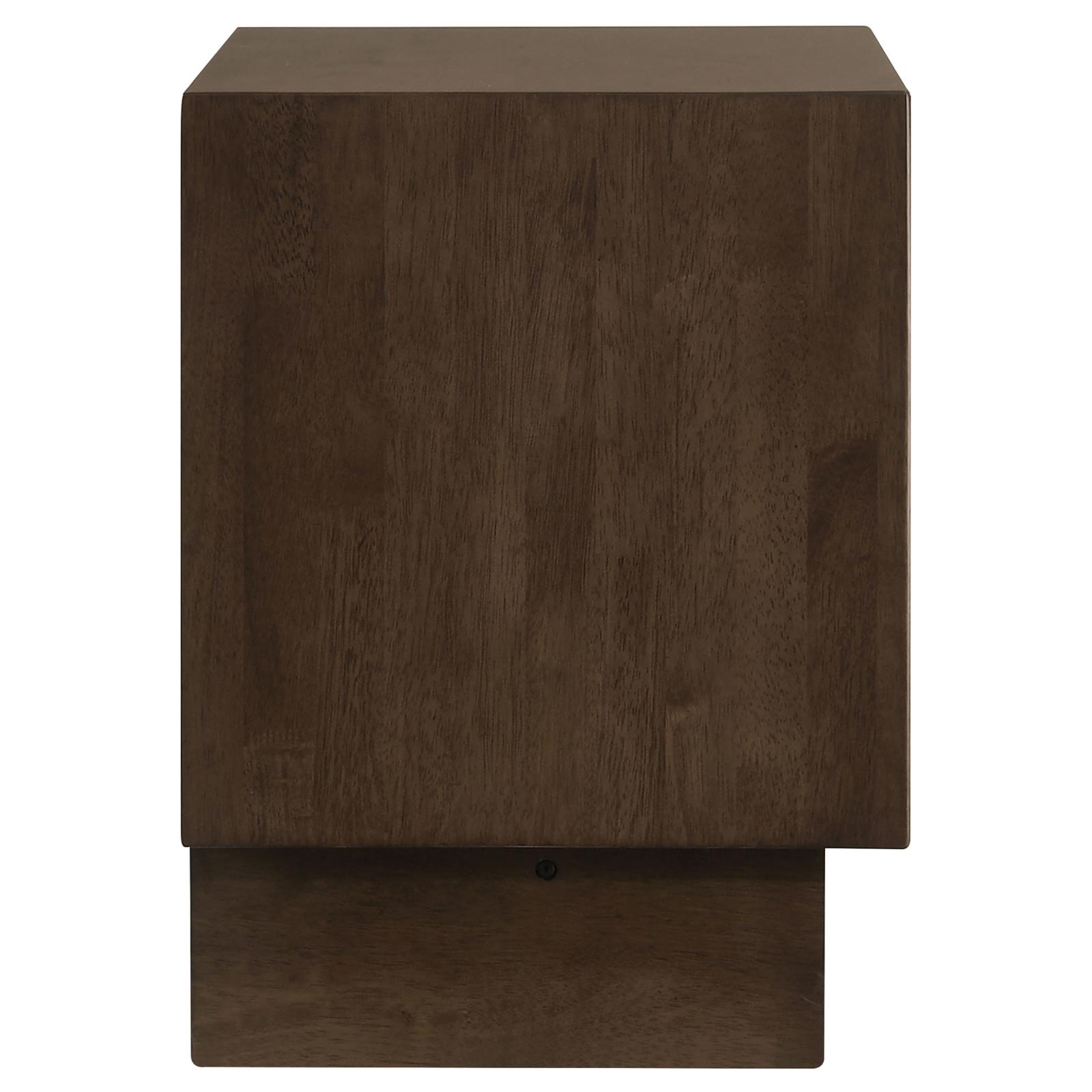 Glenwood 2-drawer Nightstand Bedside Table Warm Brown - Image 9