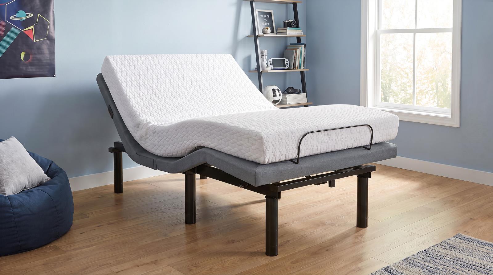 Weston Twin Dual-Motor Massage Adjustable Bed Base in Black and Grey - Image 2