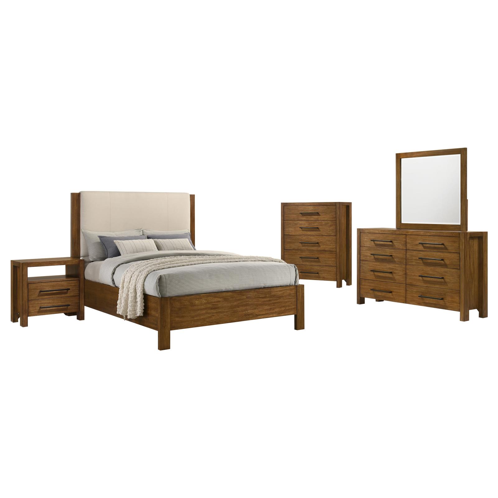 Adderley Bedroom Set Warm Brown - Image 21