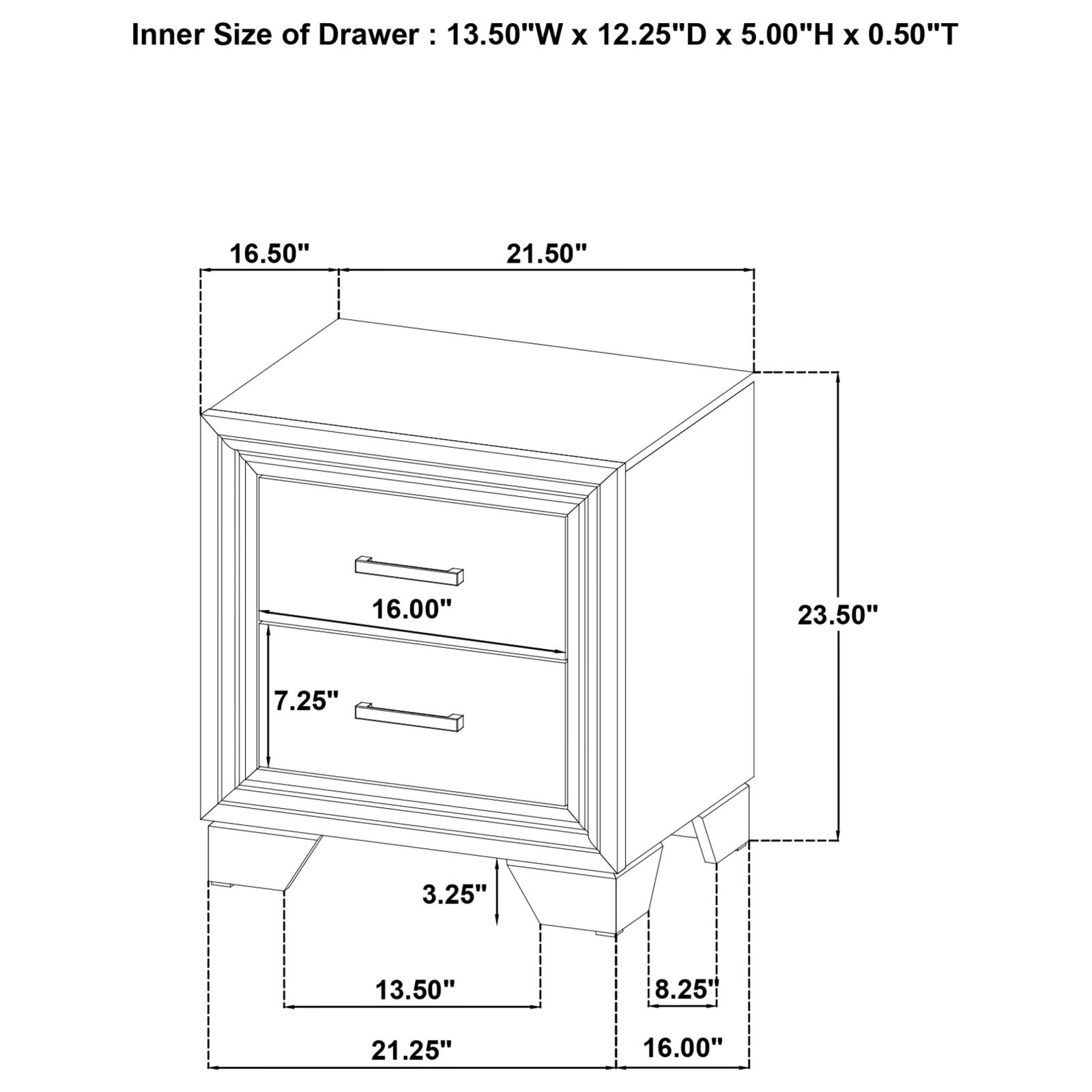 Wright Bedroom Set Brown Oak - Image 17