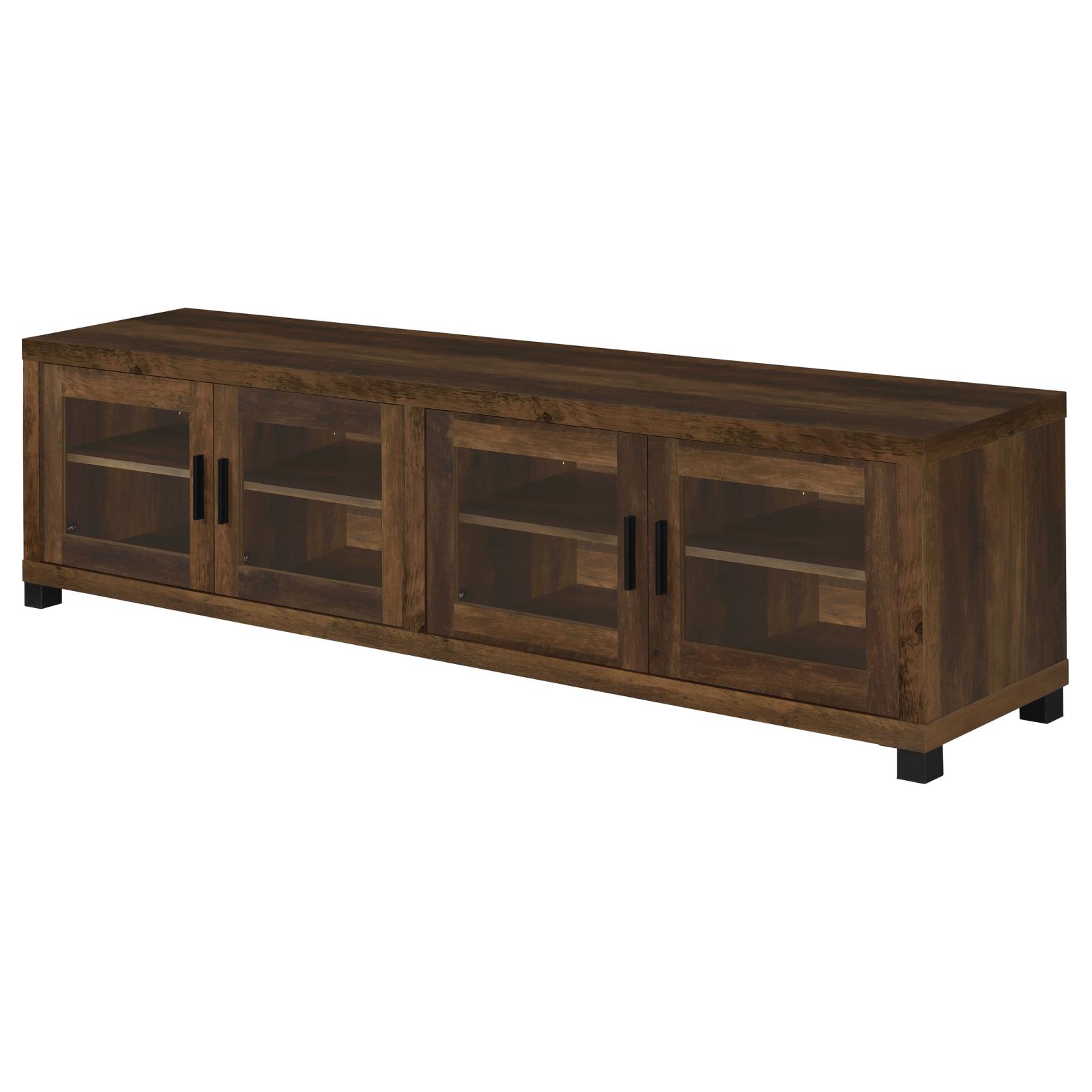 Sachin 4-door Engineered Wood 79-inch TV Stand Dark Pine - Image 5