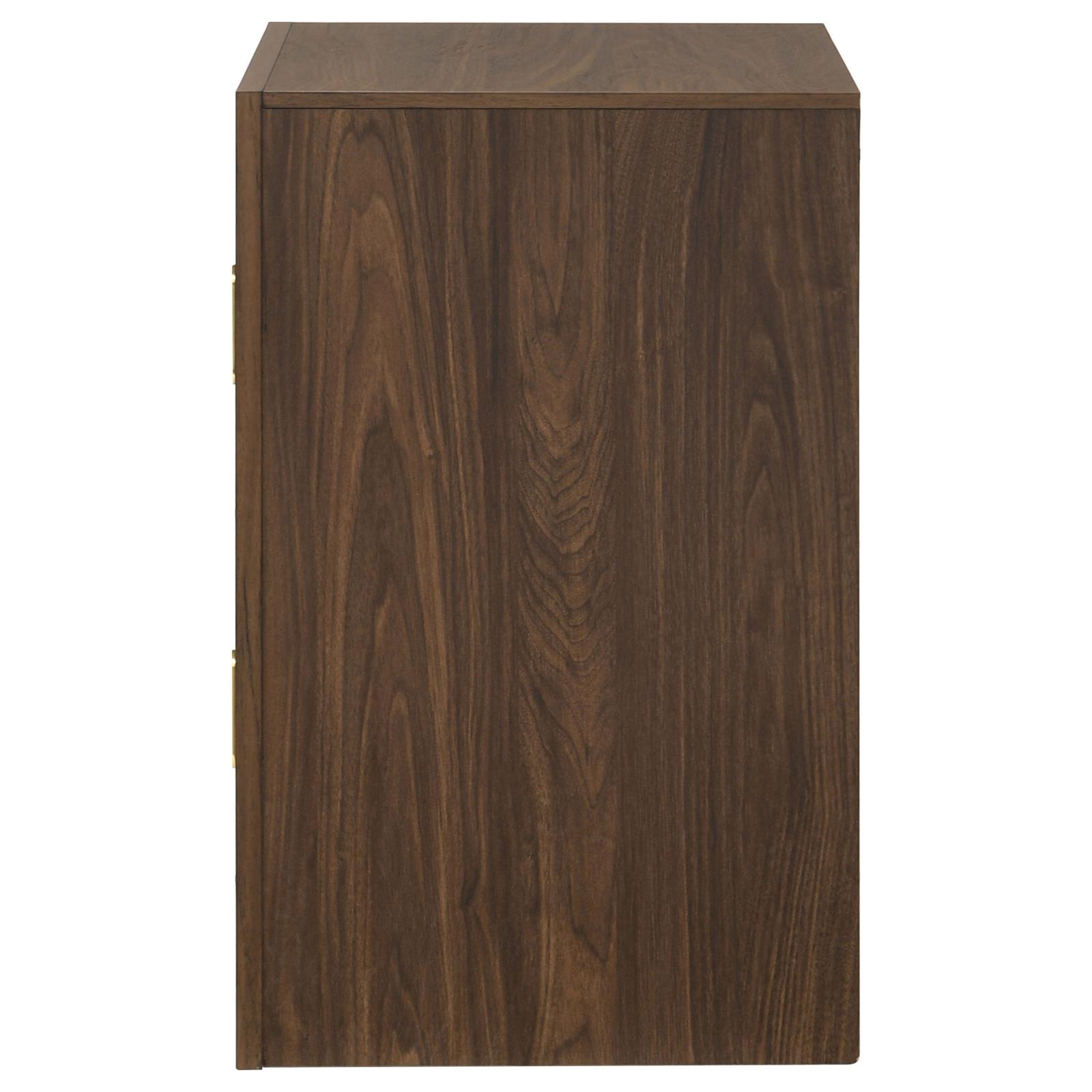 Etienne 2-drawer Nightstand Bedside Table Walnut - Image 5
