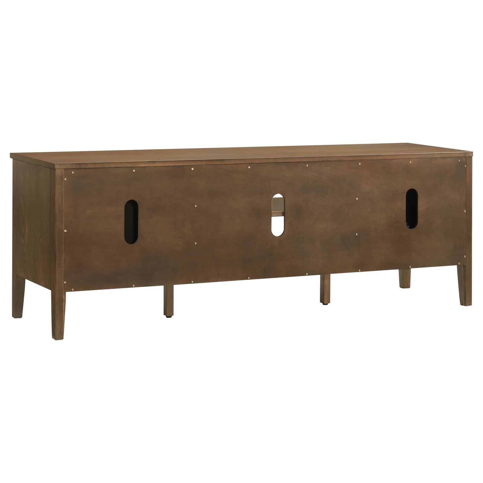 Thori 63-inch 2-door TV Stand Media Console Dark Brown - Image 7