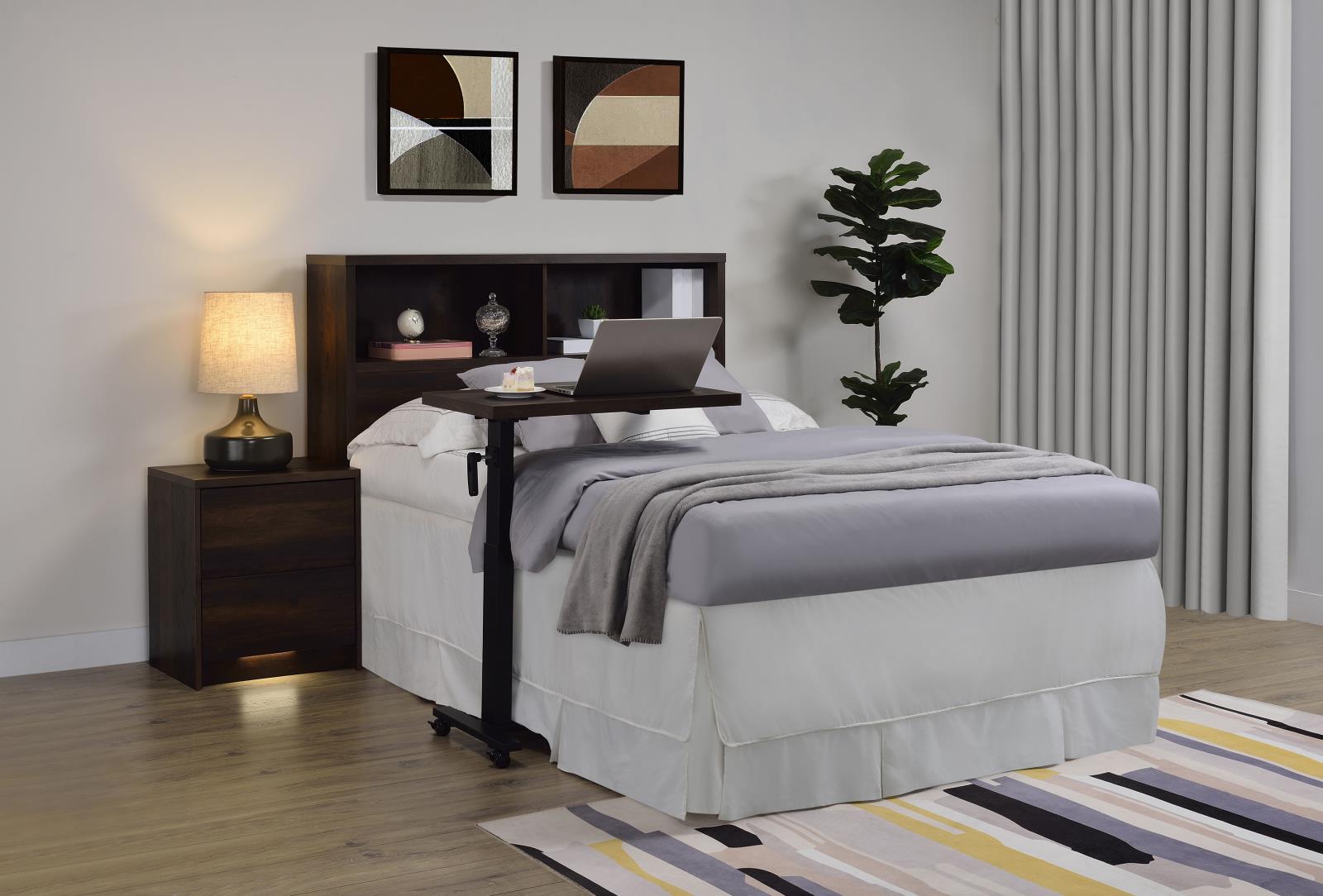 Westpark 49-inch Full Bookcase Headboard Dark Pine - Image 10