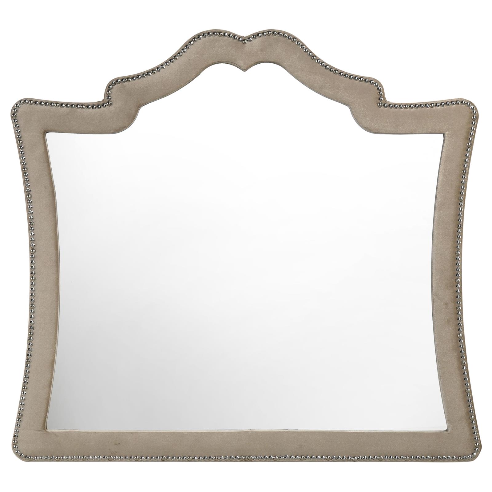 Antonella Upholstered Dresser Mirror Camel - Image 3