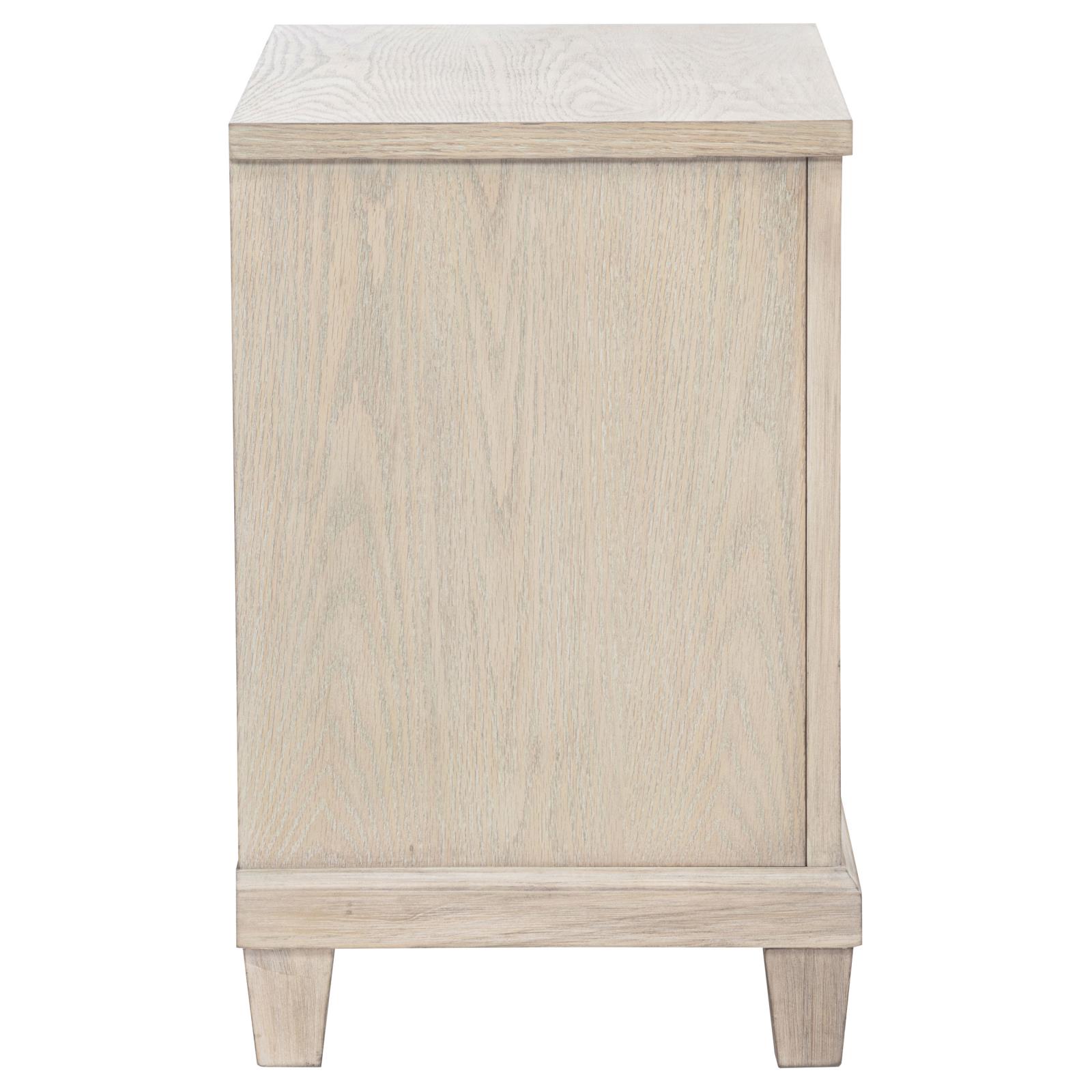 Pembroke 2-drawer Nightstand Bedside Table Washed Oak - Image 9