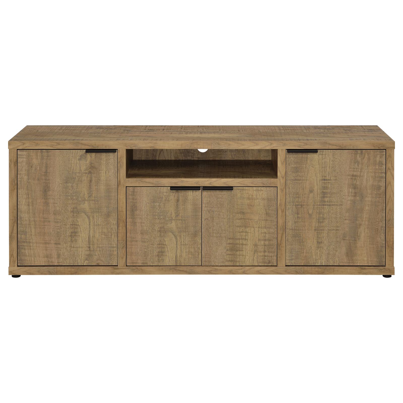 Tabby TV Stand for TVs up to 65 Inches with 4-Door Storage in Mango - Image 4