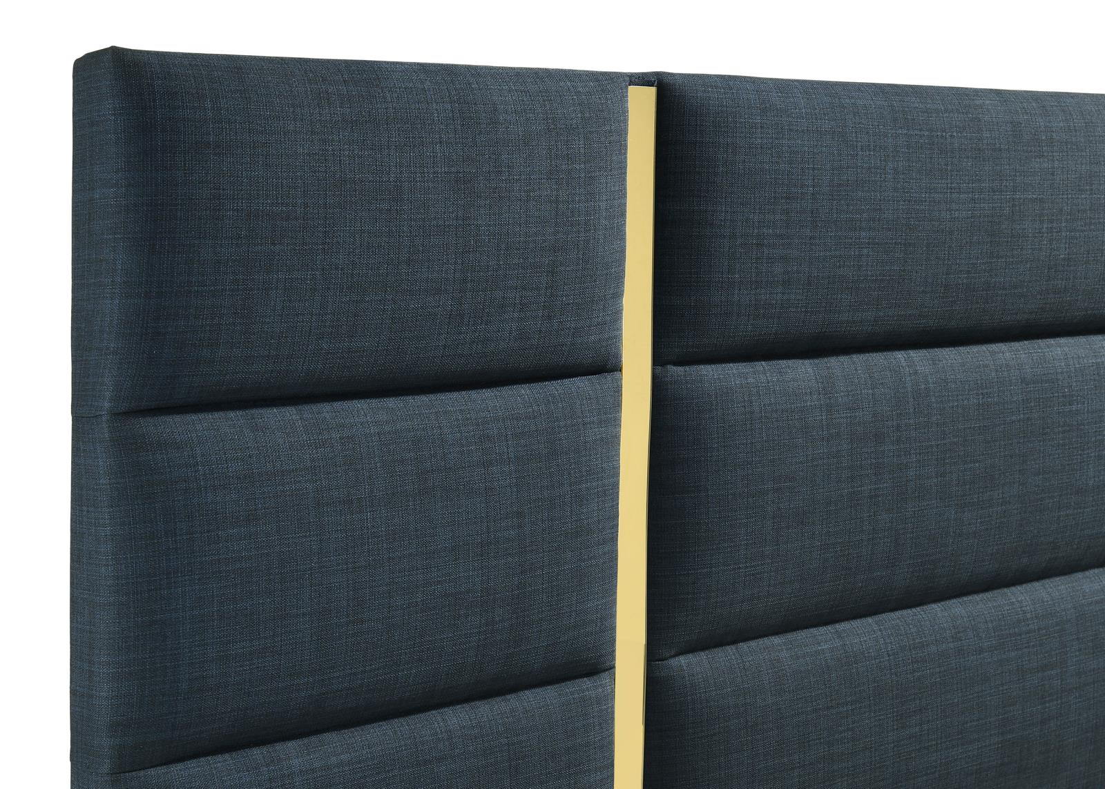 Ines 56-inch Fabric Upholstered Eastern King Panel Bed - Image 17