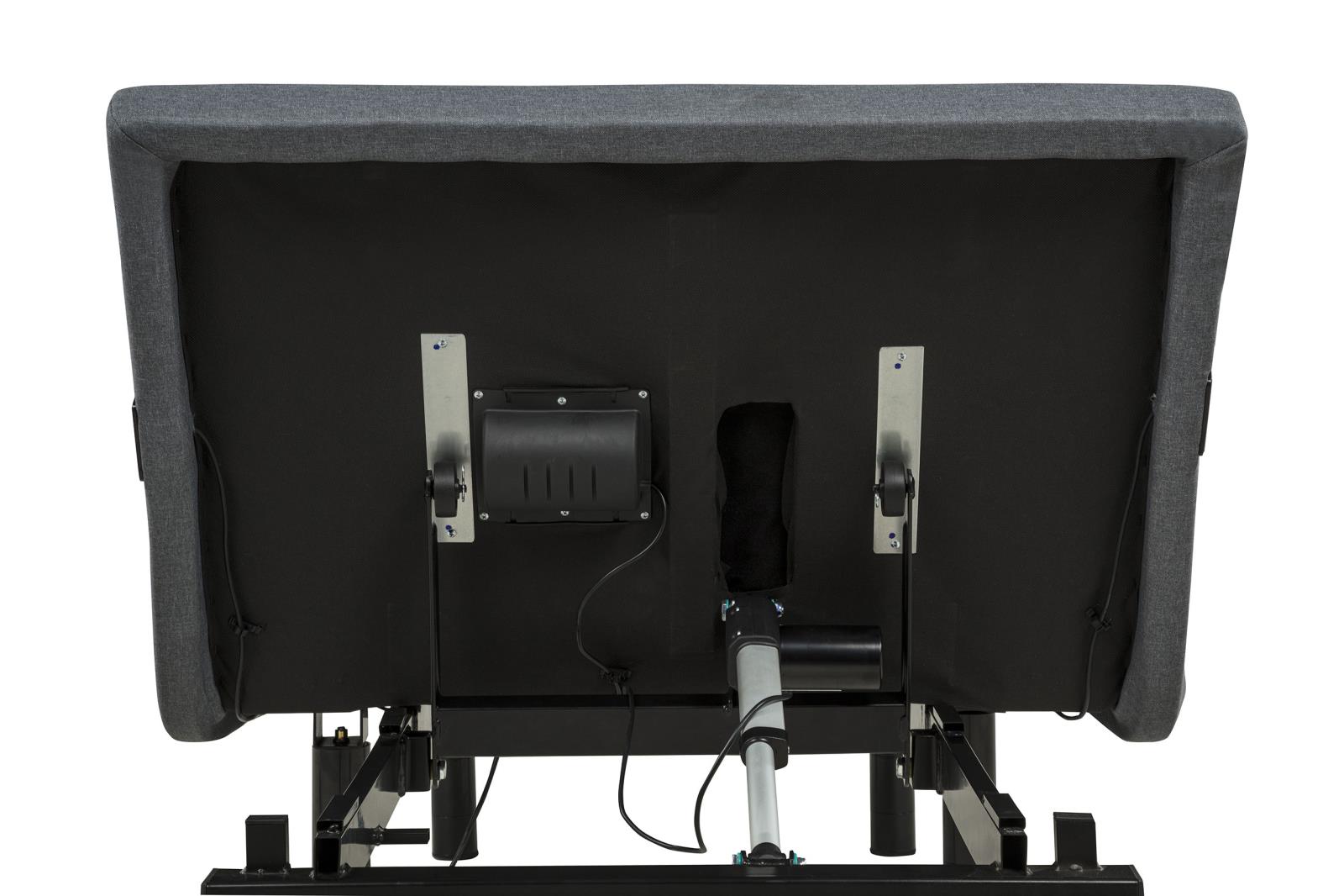 Weston Twin Dual-Motor Massage Adjustable Bed Base in Black and Grey - Image 10