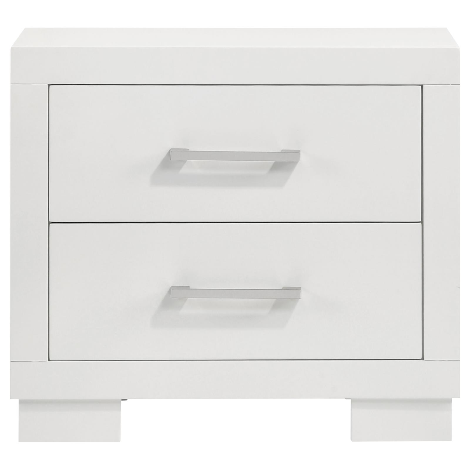 Jessica 2-drawer Nightstand Snow White - Image 3