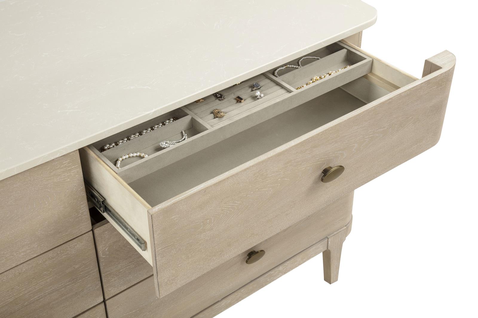 Lucaire 6-drawer Dresser Cabinet Sandstone - Image 10