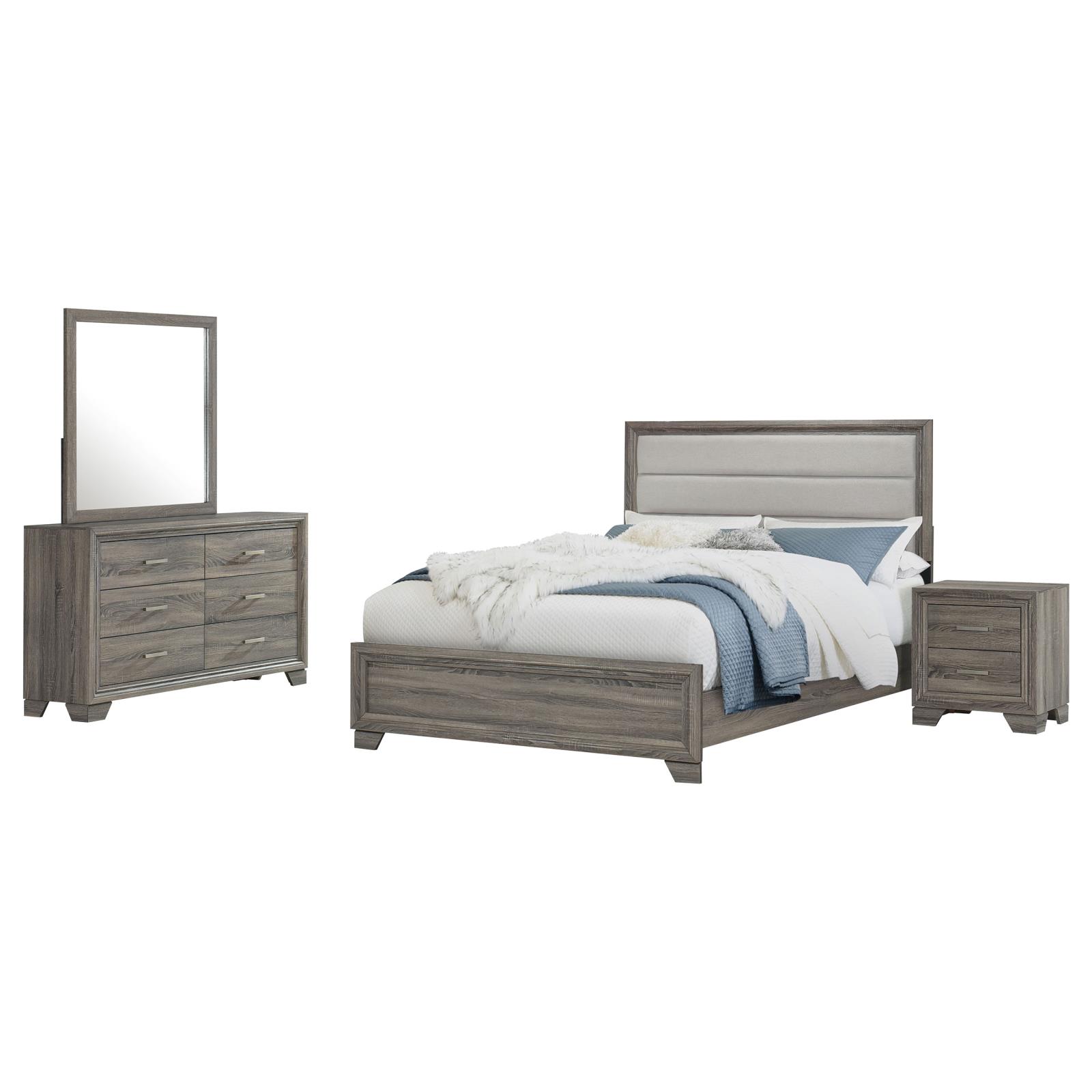 Wright Bedroom Set Brown Oak - Image 2