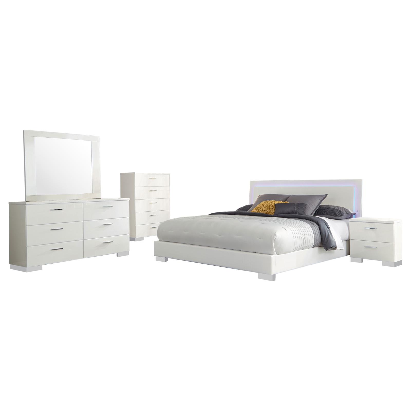 Felicity Bedroom Set White Gloss - Image 19