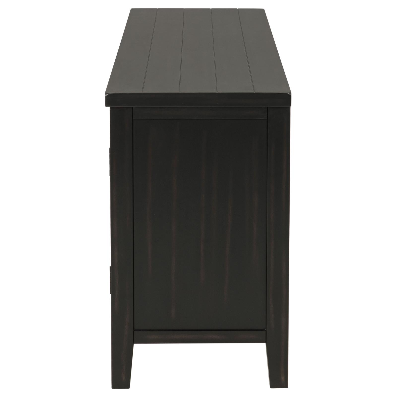 Concord 2-door 60-inch TV Stand Console Distressed Java - Image 6