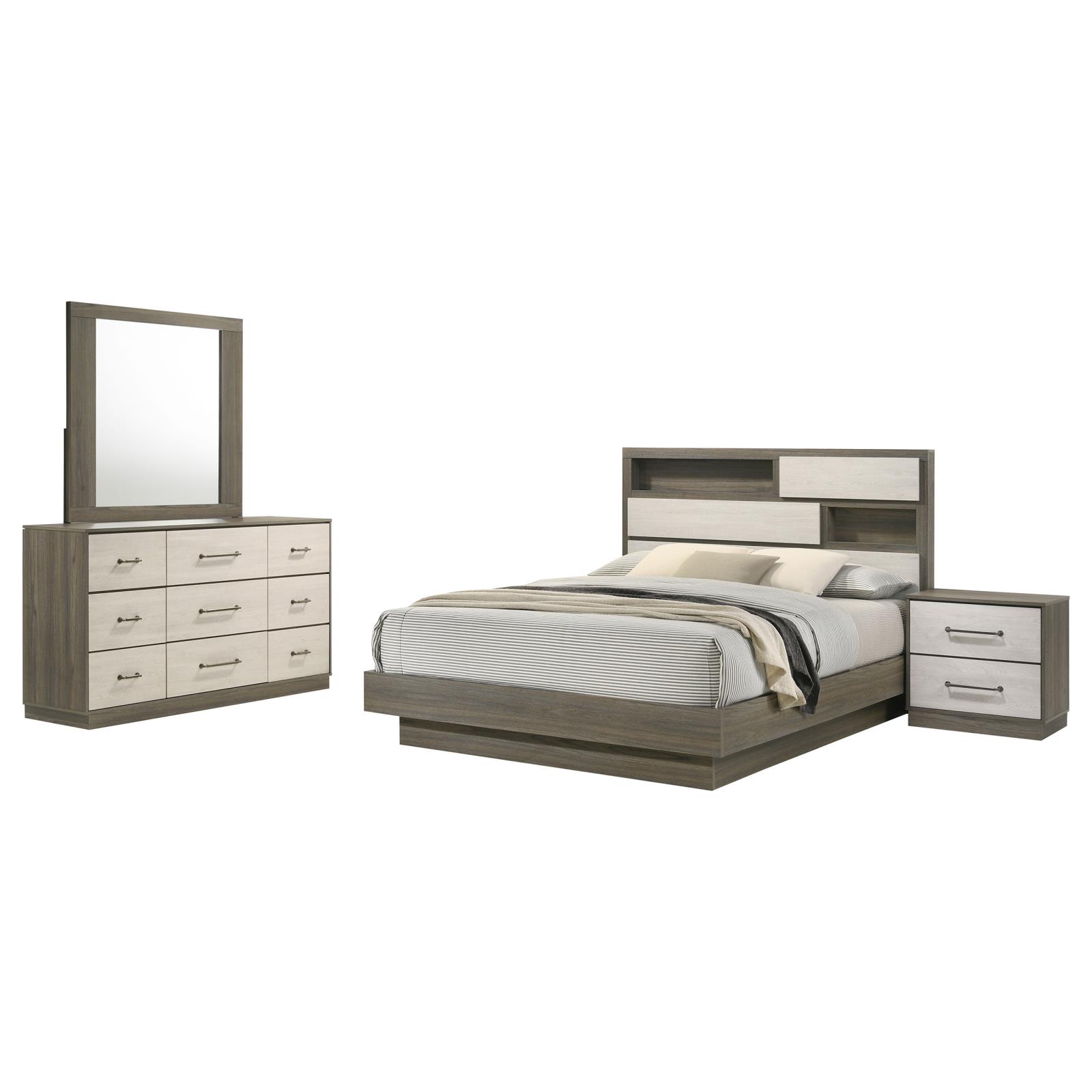 Fenwick Bedroom Set Grey Oak - Image 2