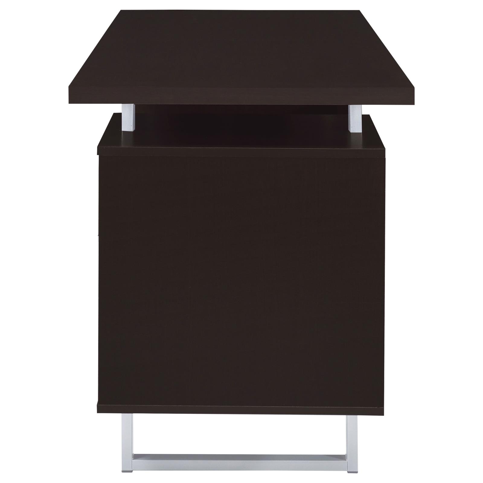 Lawtey 60-inch 2-drawer Office Computer Desk Cappuccino - Image 6