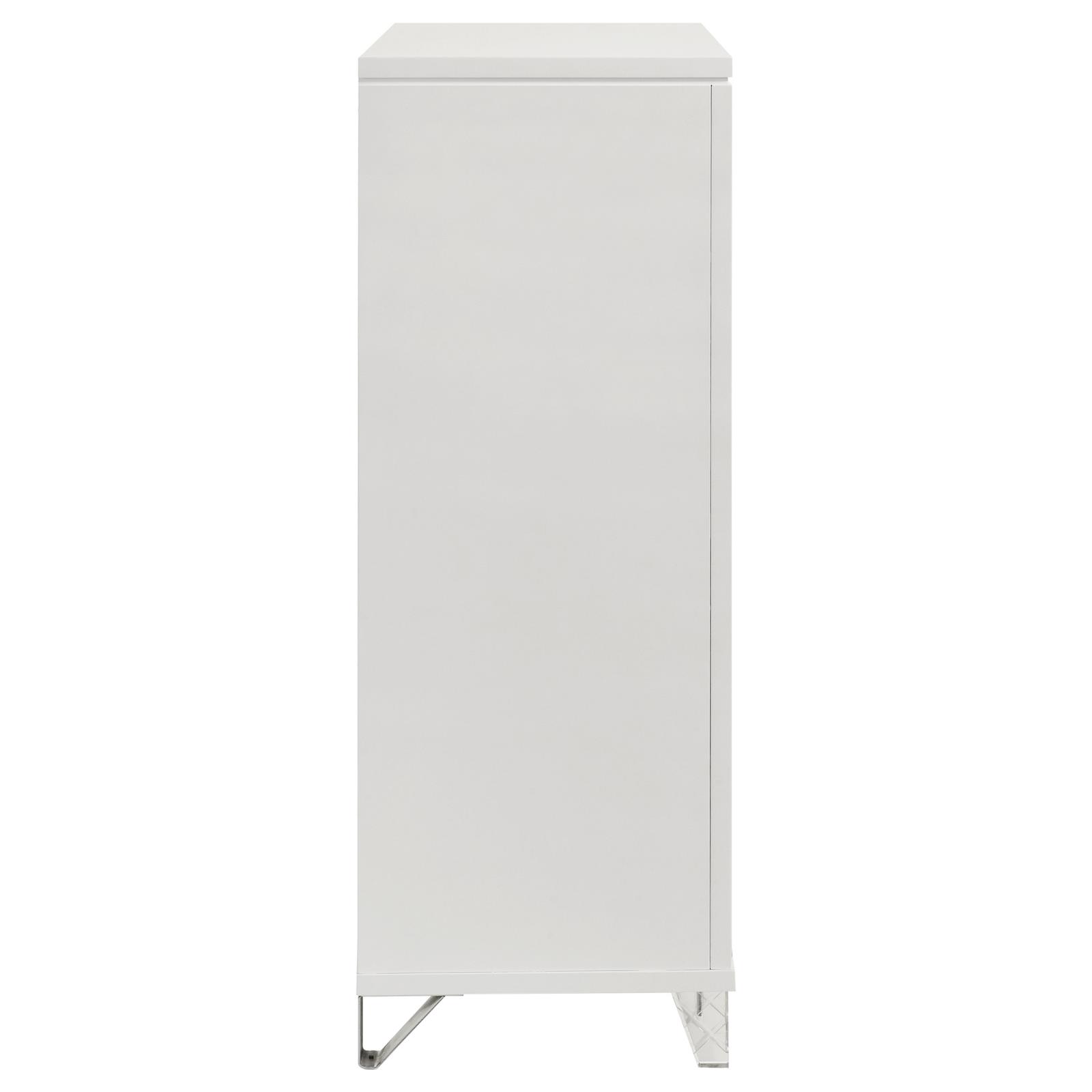 Marmore 5-drawer Bedroom Chest of Drawers White - Image 9