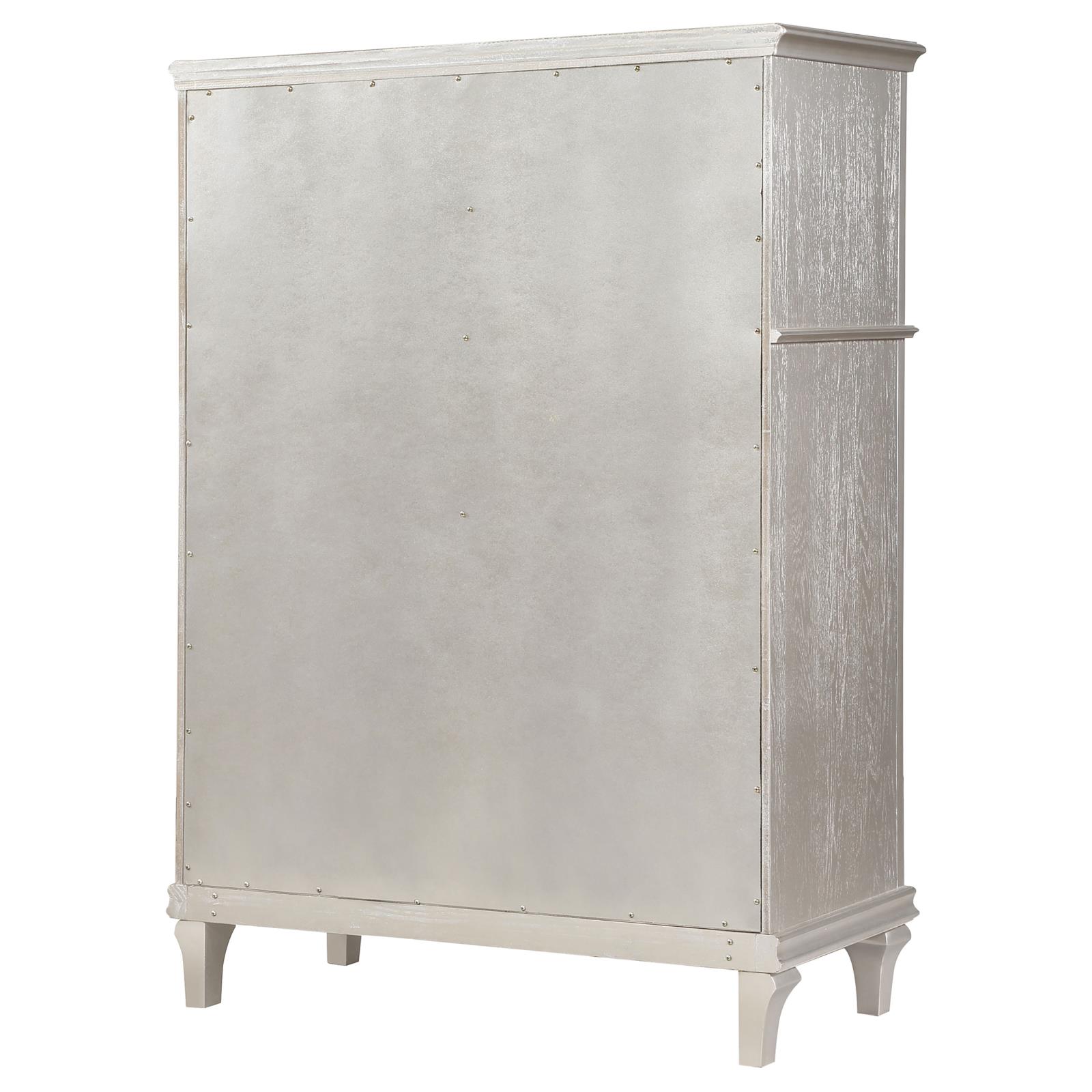 Evangeline 6-drawer Bedroom Chest Silver Oak - Image 8