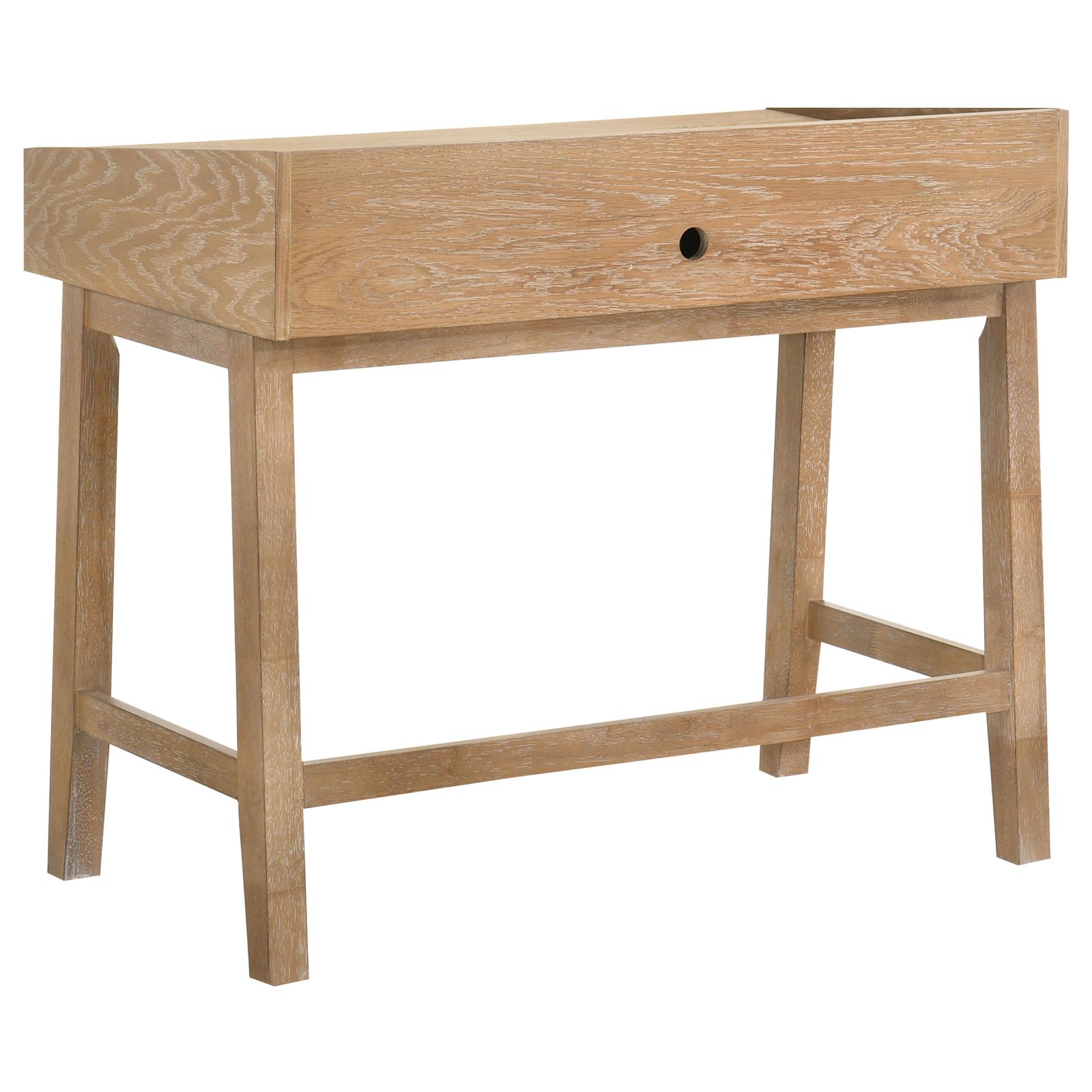 Fabian 38-inch Computer Desk with Keyboard Drawer Distressed Light Brown - Image 8