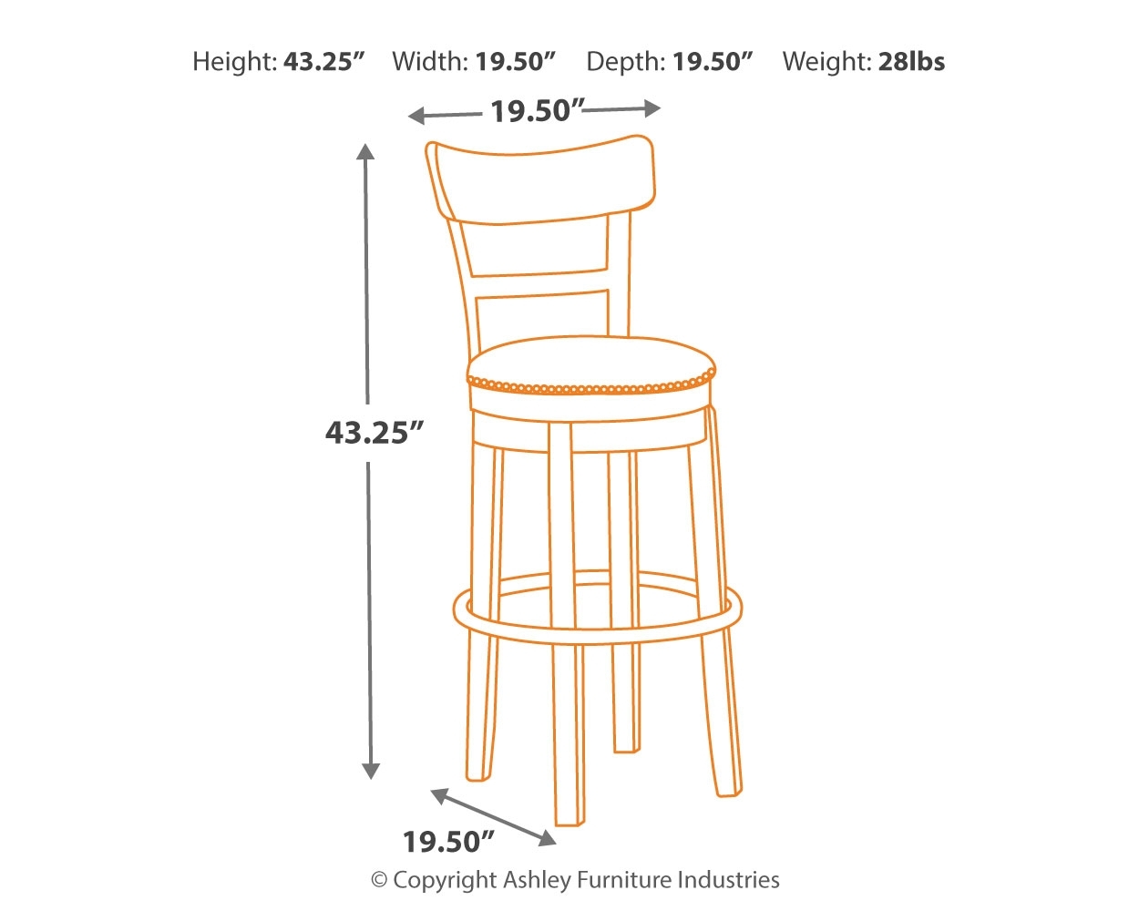 Pinnadel - Swivel Barstool - Image 4