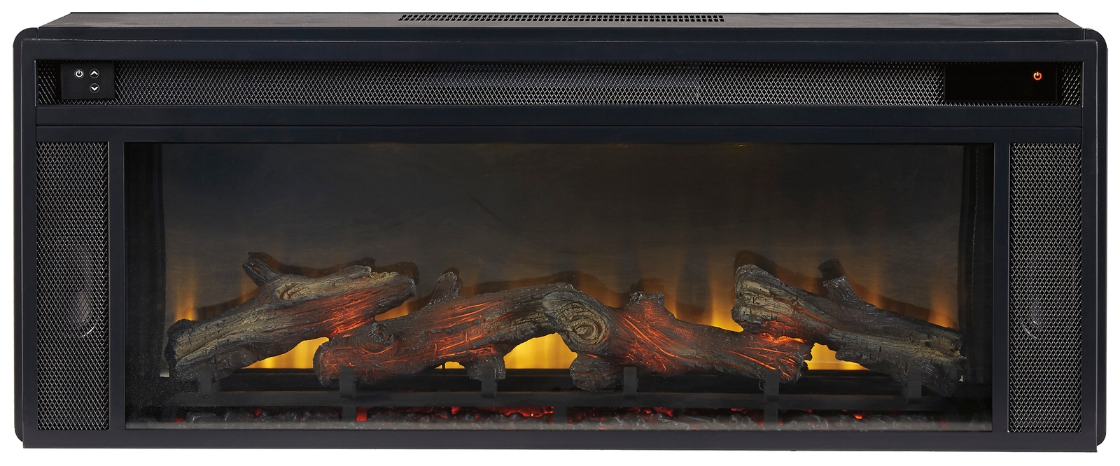 Entertainment Accessories - Fireplace Insert - Rectangular - Black - Image 4