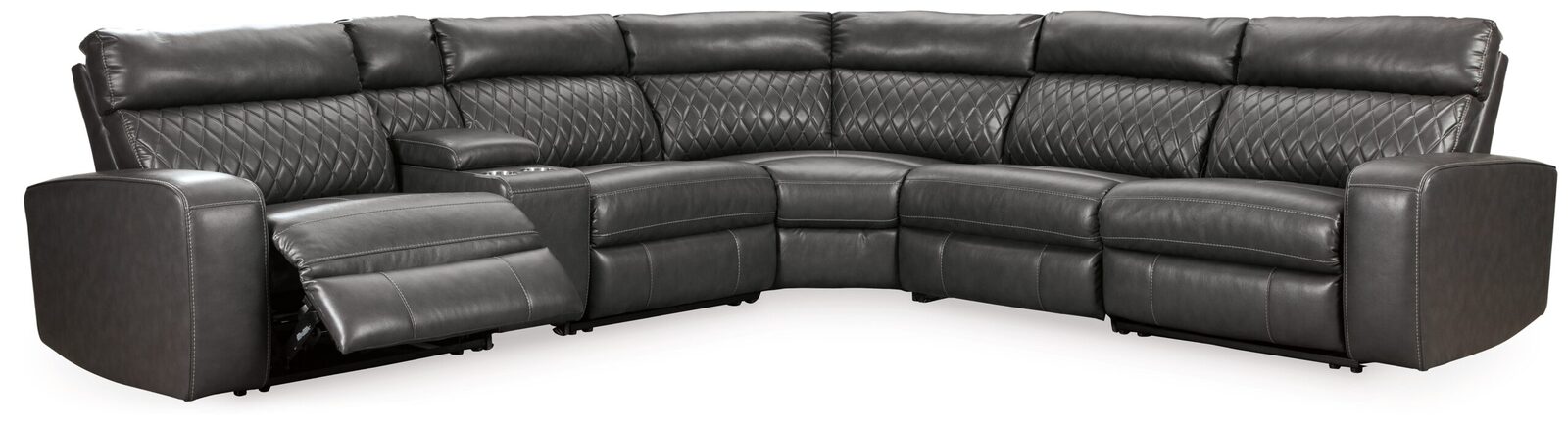 Samperstone - Power Reclining Sectional - Image 3