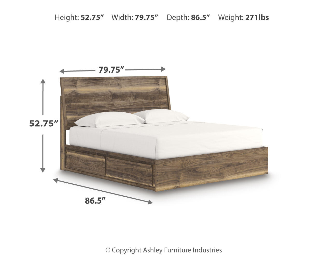Chirason - Panel Bed With Storage - Image 36