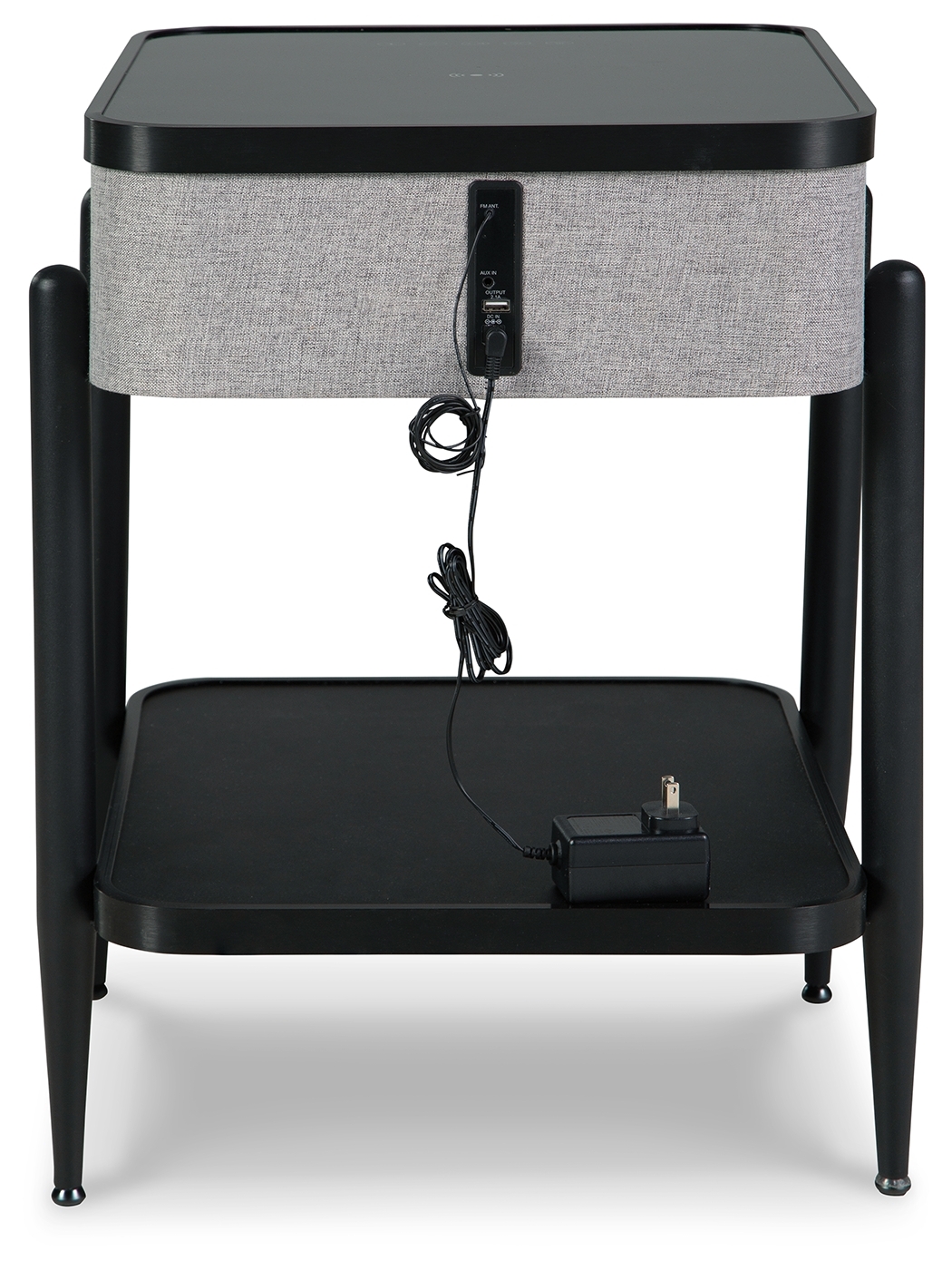 Jorvalee - Accent Table with Speaker - Gray / Black - Image 5