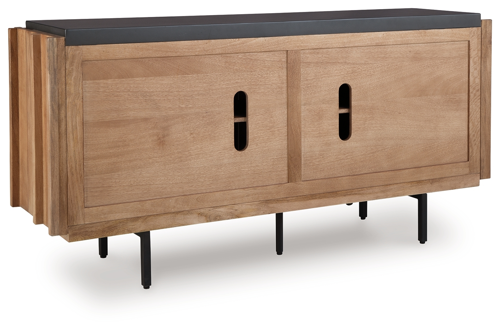 Quintavious - Accent Cabinet - Brown / Charcoal - Image 5