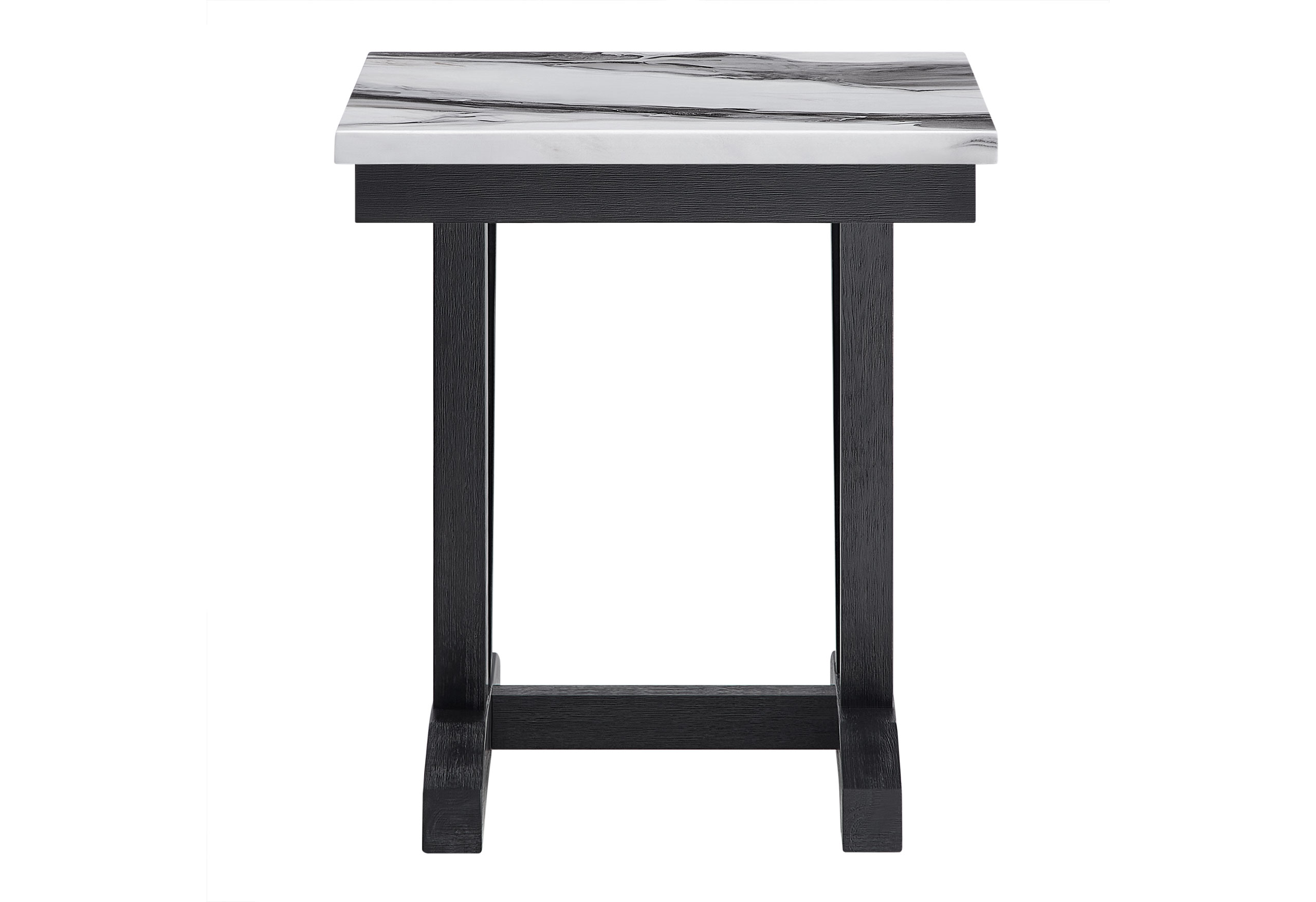 T1319 - End Table - Black / White - Image 2