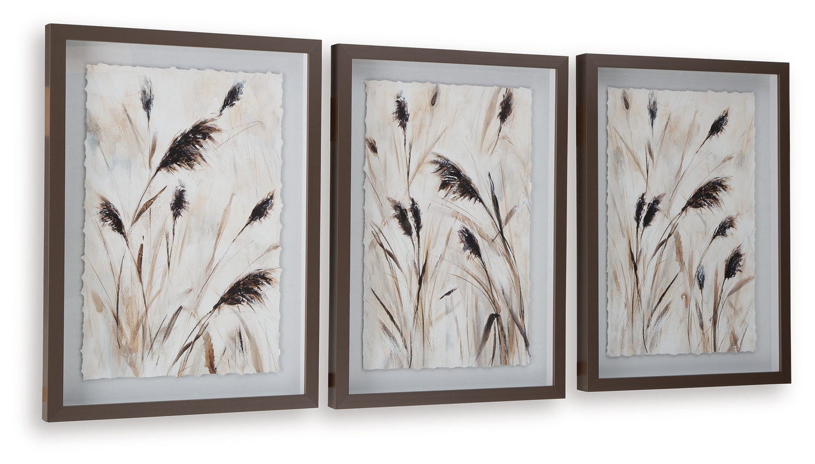 Honslow - Wall Art Set (Set of 3) - Brown / Black / White - Image 3