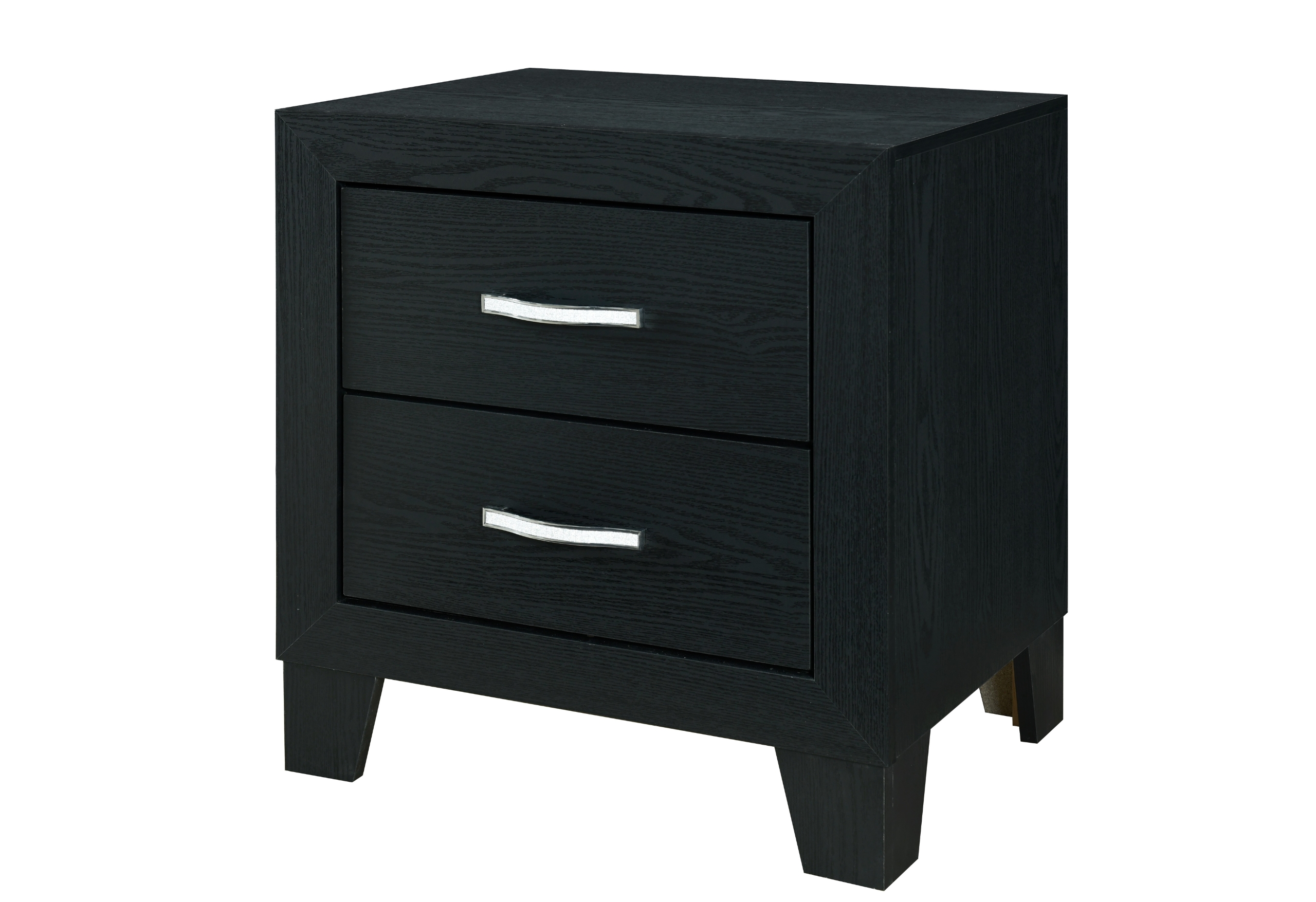 Reid - 5 Piece Bedroom Set With LED - Black - Image 4