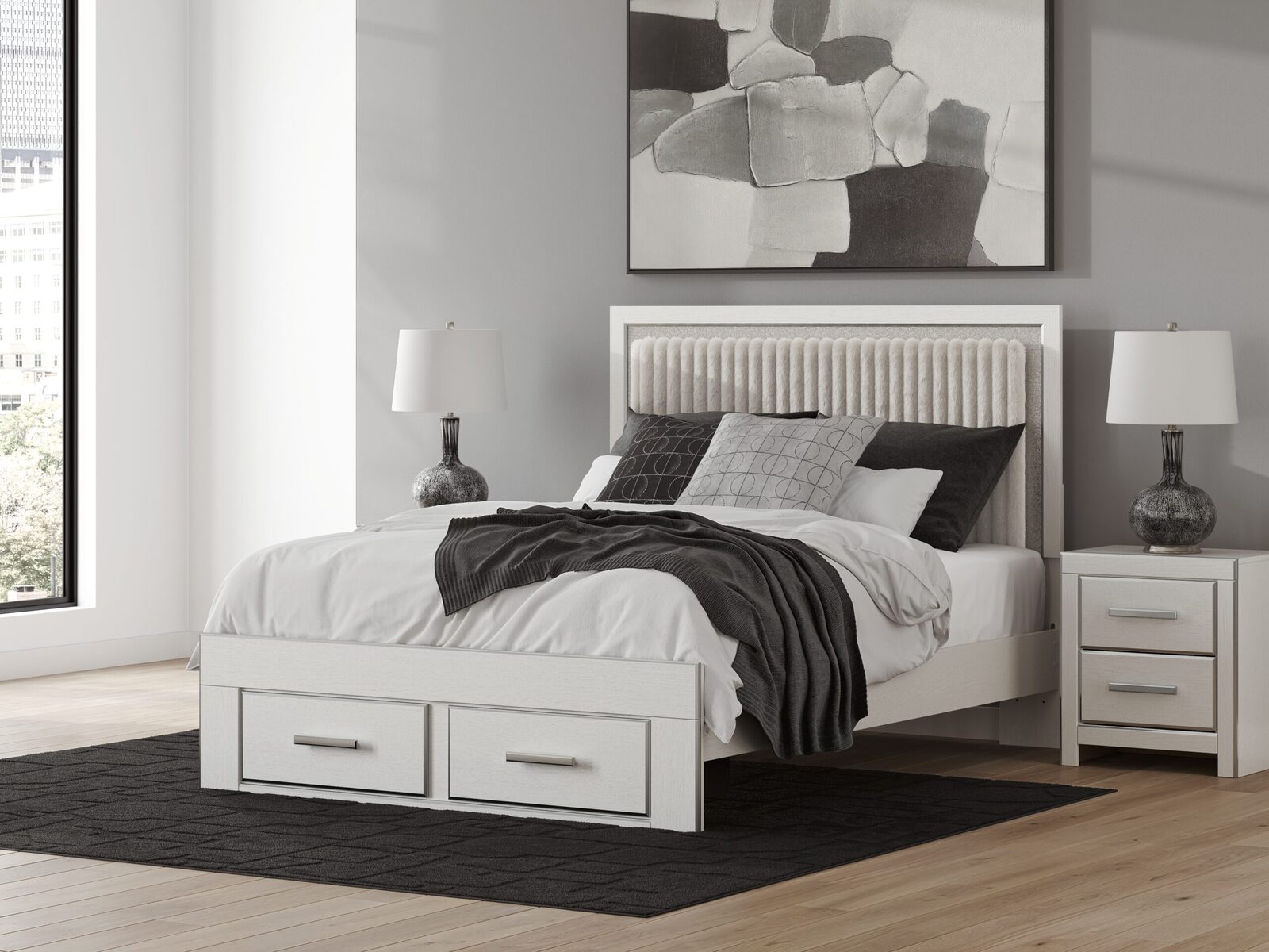 Zuraleus - Upholstered Panel Platform Storage Bed - Image 23