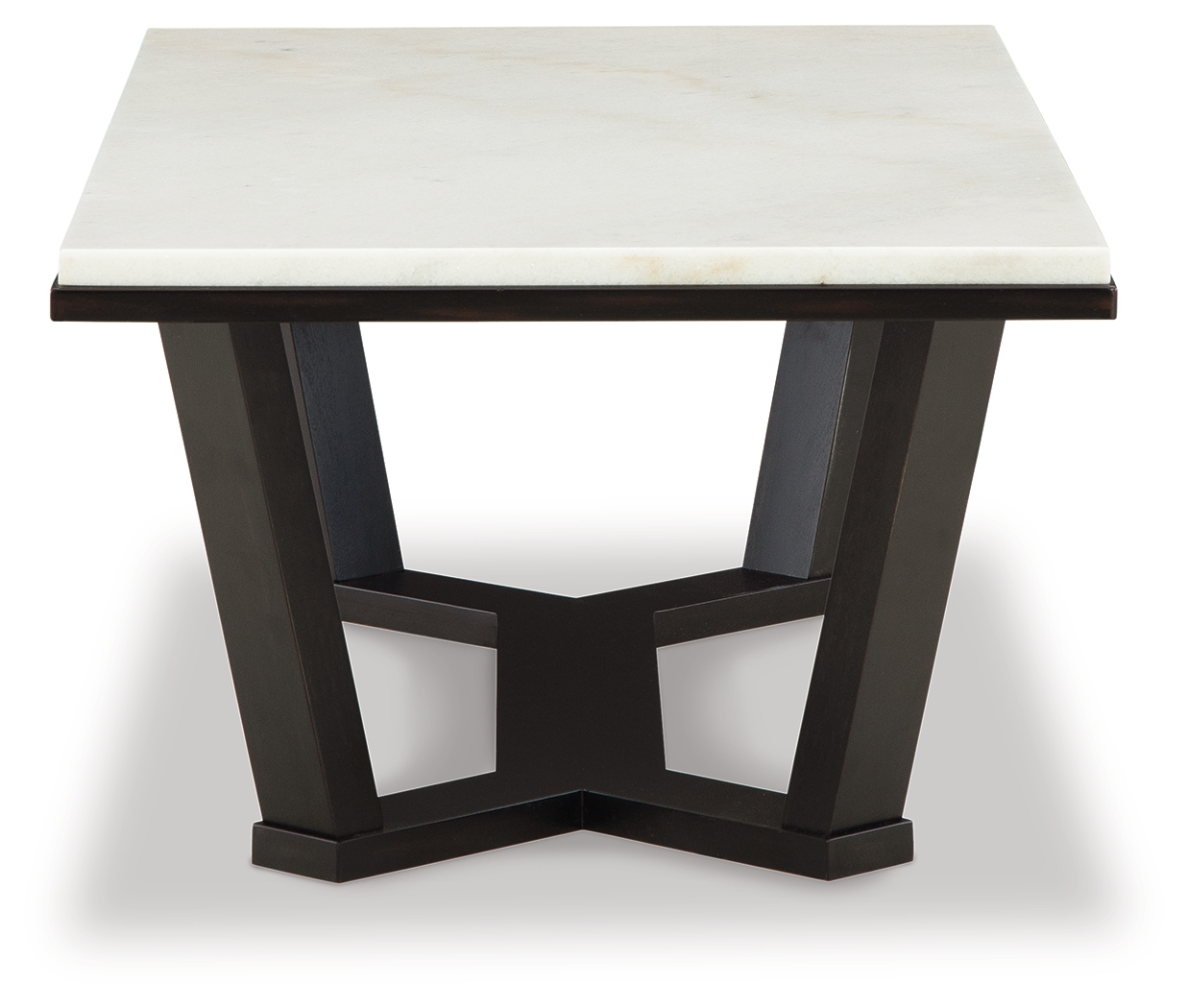 Fostead - Rectangular Cocktail Table - White / Espresso - Image 4