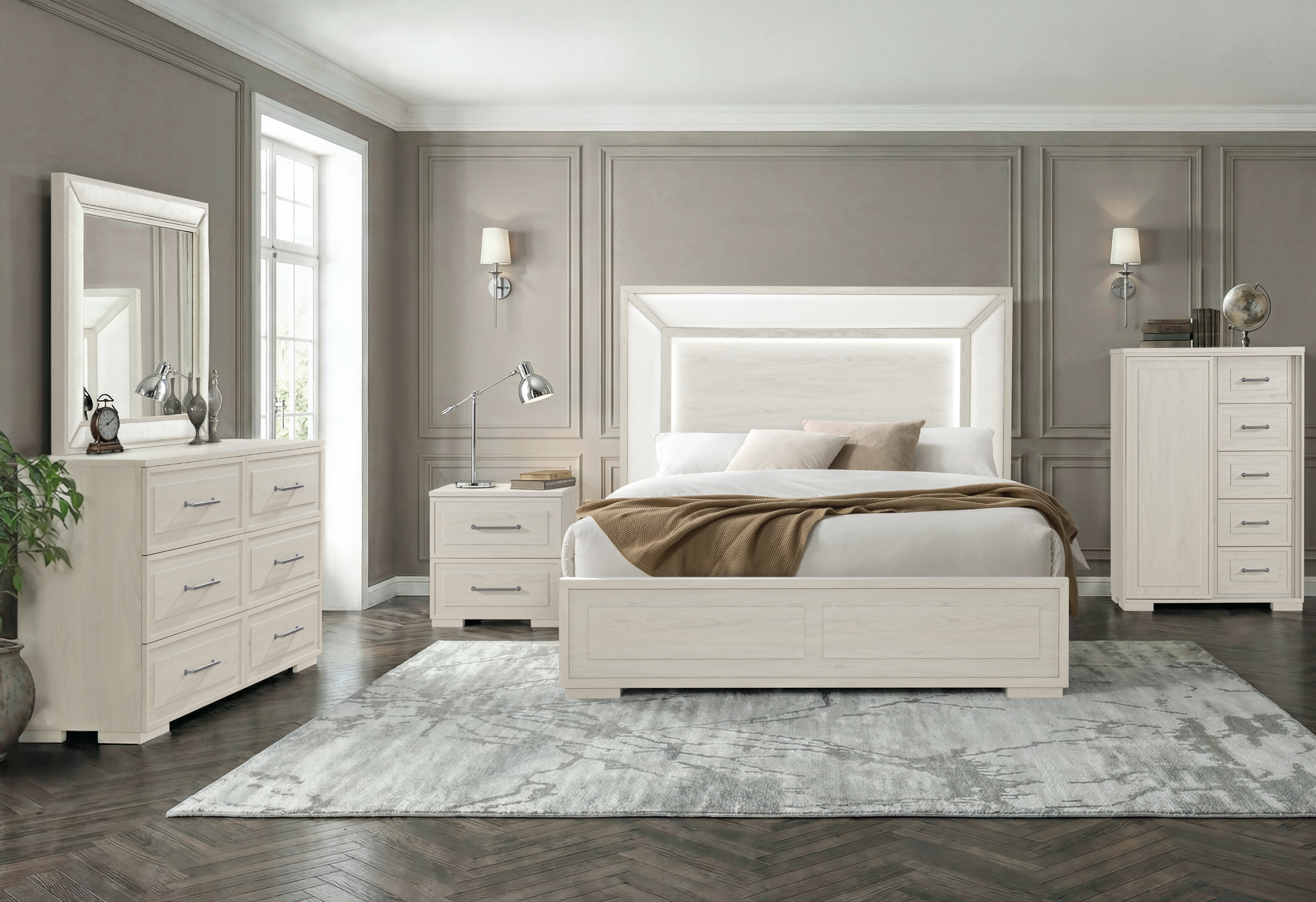 Clara - Nightstand - Beige - Image 2
