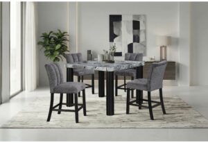 D5473 - Dining Room Set - Black / Gray