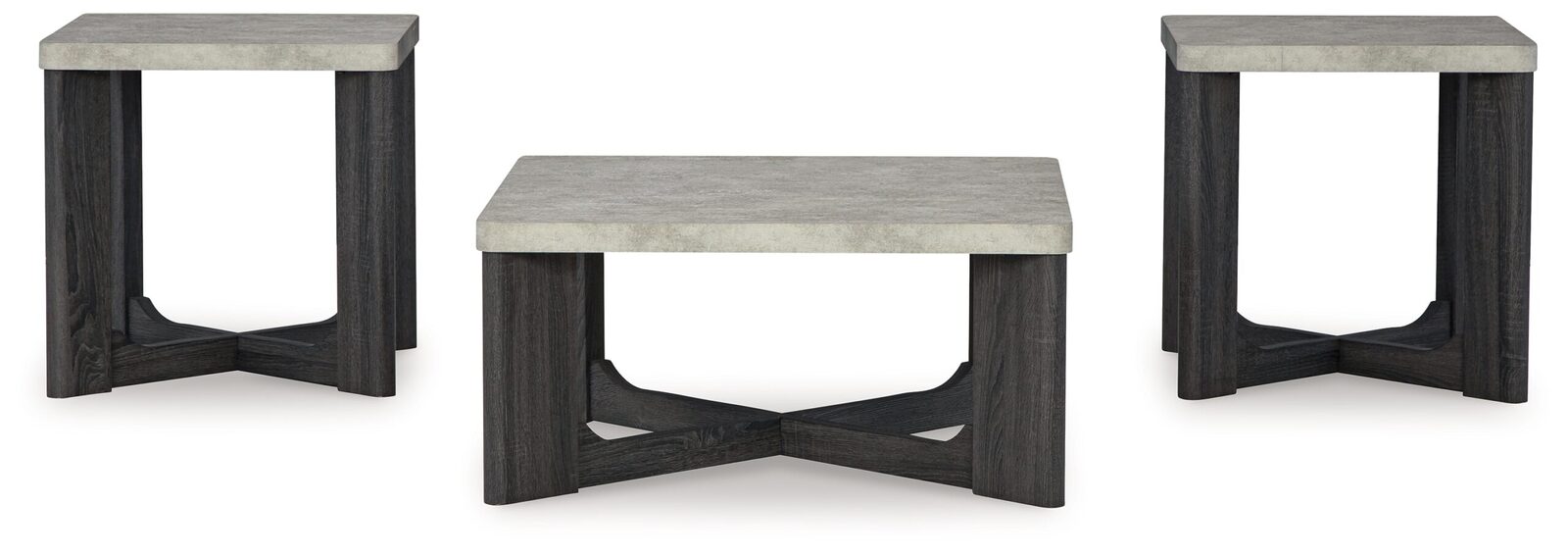 Sharstorm - Occasional Table Set (Set of 3) - Two-tone Gray - Image 3