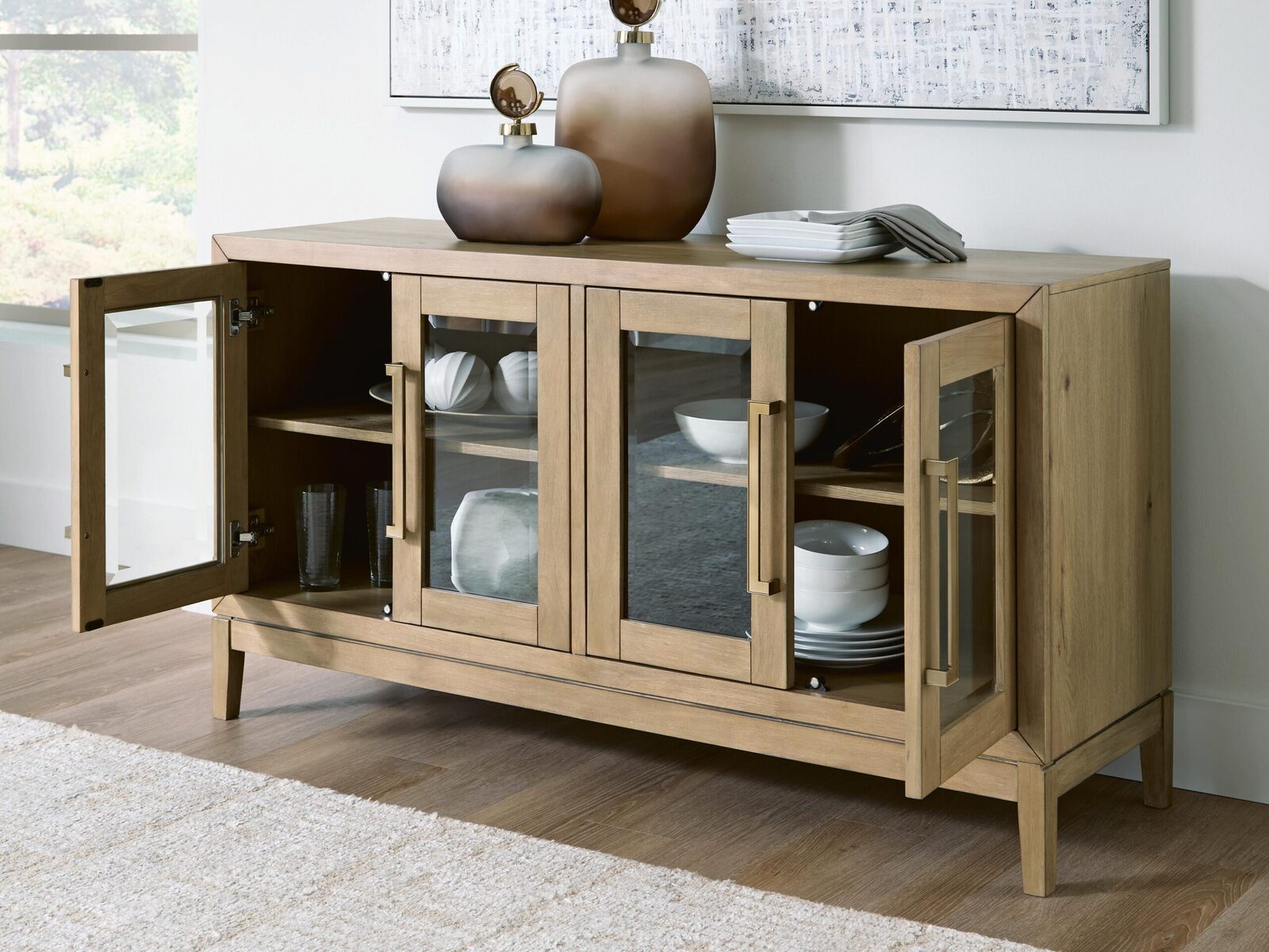 Lasinger - Dining Room Server - Light Brown - Image 5