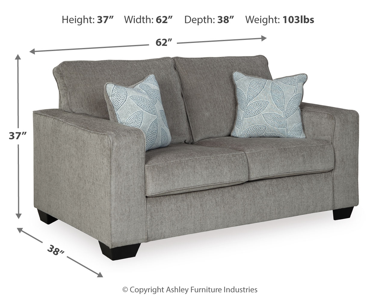 Altari - Stationary Loveseat - Image 5