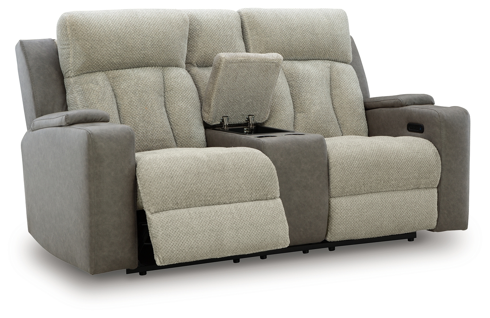 WhipLash - Power Reclining Loveseat With Console / Adj Headrest - Sisal - Image 3