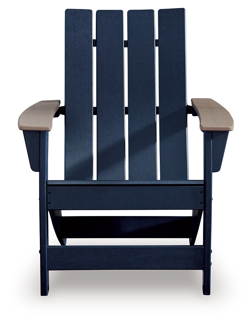 East Beach - Adirondack Chair - Black / Beige - Image 3