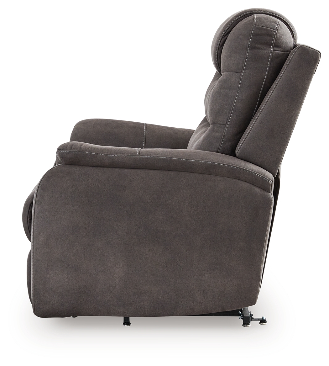 Snowfield - Power Lift Recliner - Gunmetal - Image 8